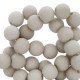 Acrylic beads 4mm round Matt Shoreline grey
